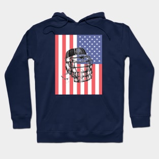 US Flag Brain Bucket Hoodie